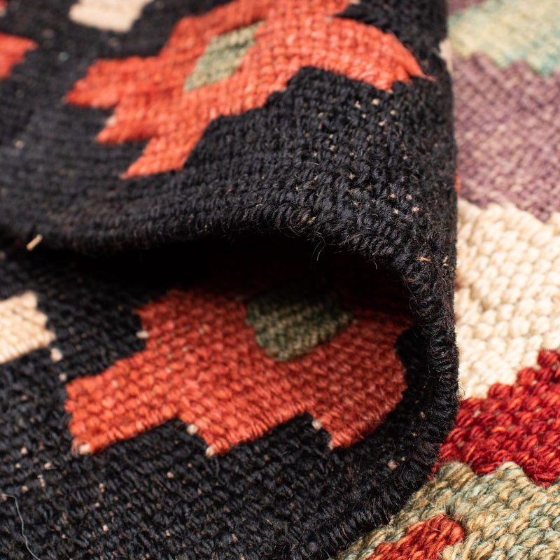 Kelim Carpet - Splash - 194 x 126 cm - flerfarvet