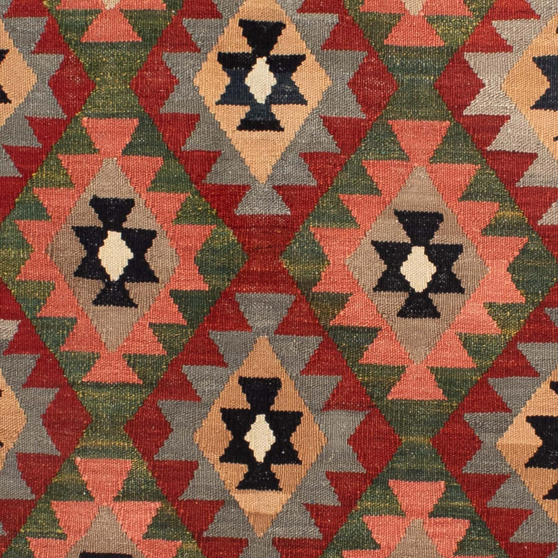 Kelim Carpet - Splash - 201 x 162 cm - flerfarvet