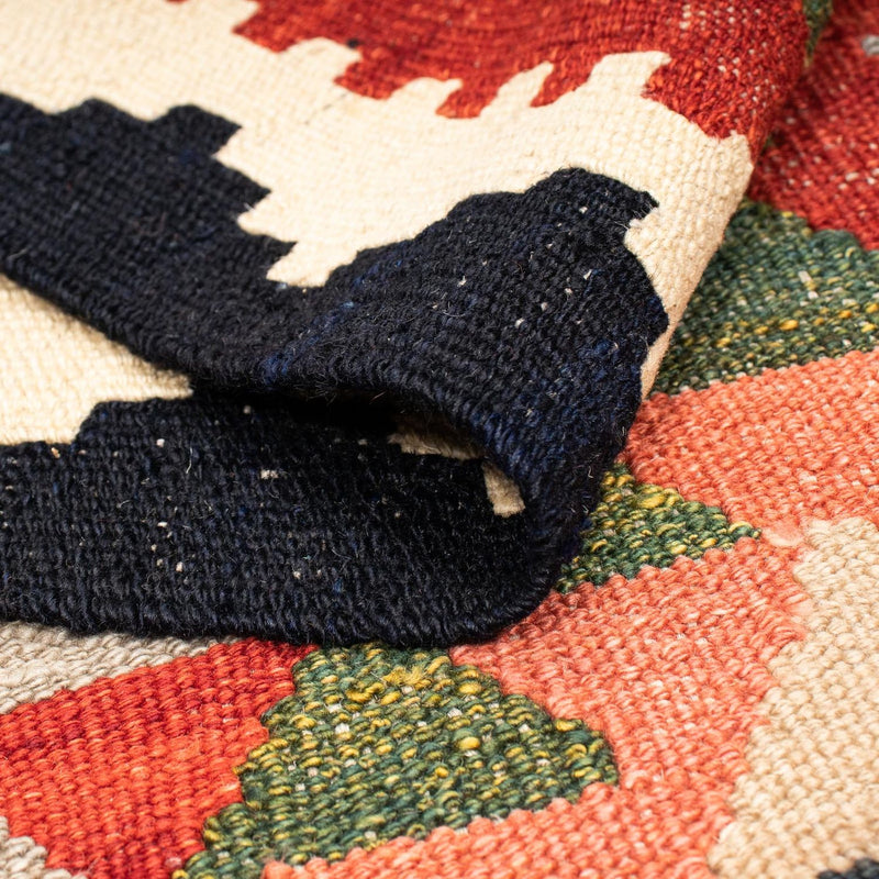 Kelim Carpet - Splash - 201 x 162 cm - flerfarvet