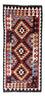 Løber Kelim-tæppe - orientalsk - 222 x 100 cm - flerfarvet