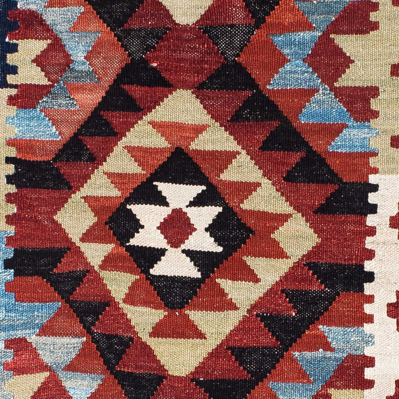 Løber Kelim-tæppe - orientalsk - 222 x 100 cm - flerfarvet