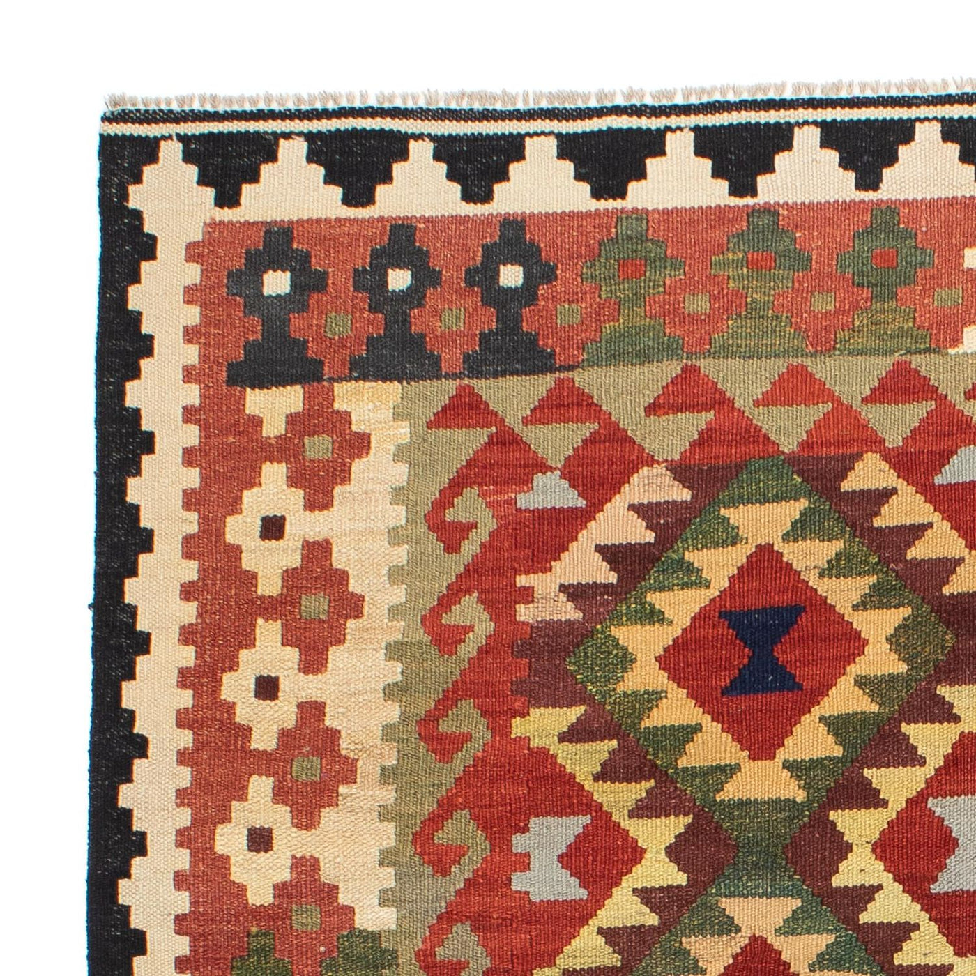 Kilim Maimana Tæppe 176x155cm - Uldtæppe