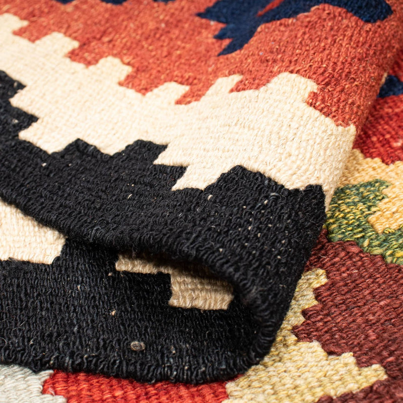 Kelim Carpet - Splash - 176 x 155 cm - flerfarvet