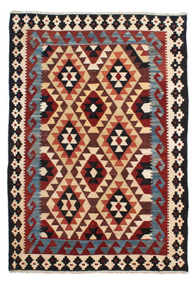 Kelim Carpet - Splash - 215 x 153 cm - flerfarvet