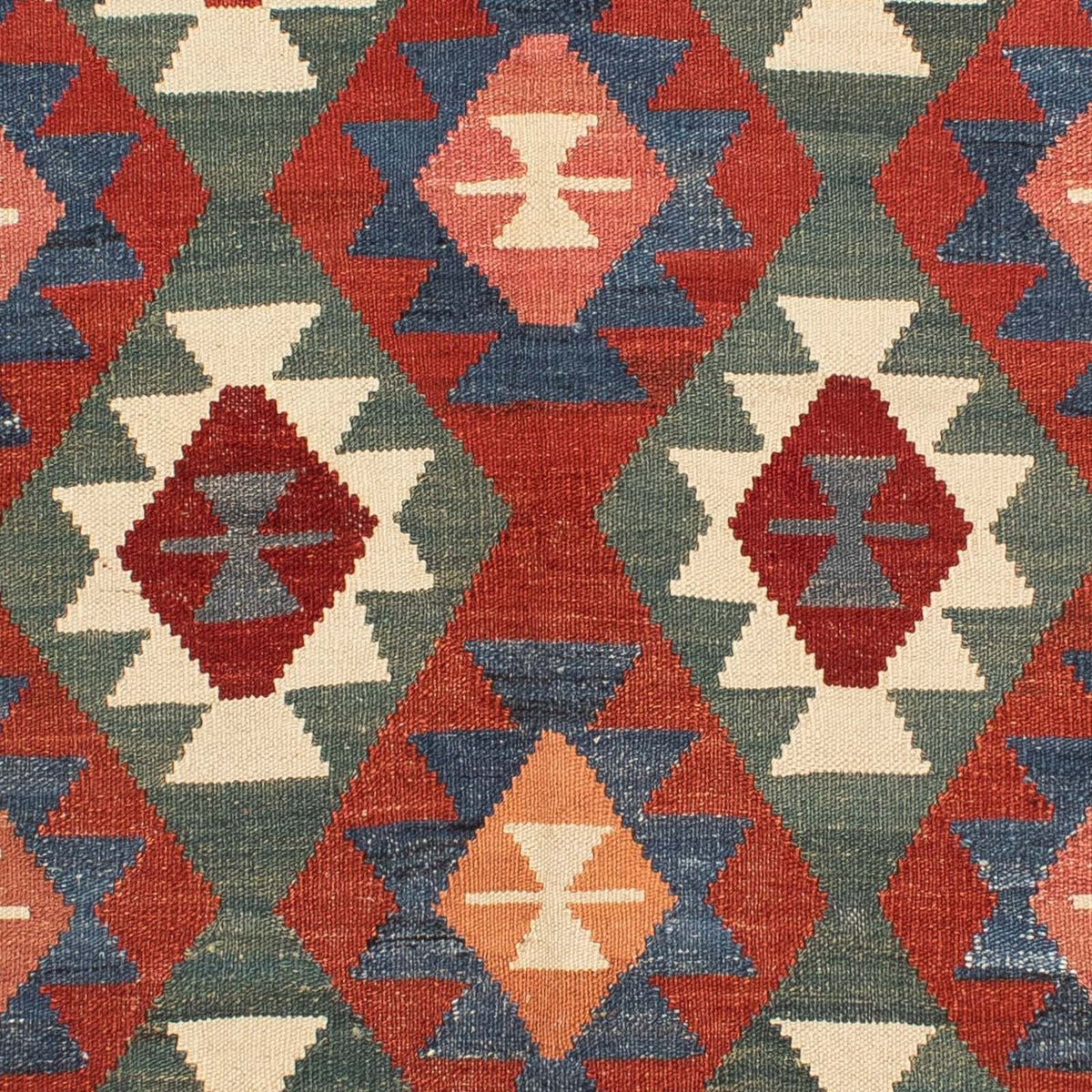 Kelim Carpet - Splash - 207 x 155 cm - flerfarvet