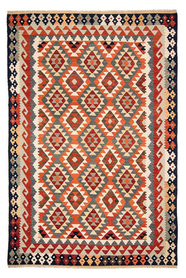 Kelim Carpet - Splash - 301 x 207 cm - flerfarvet
