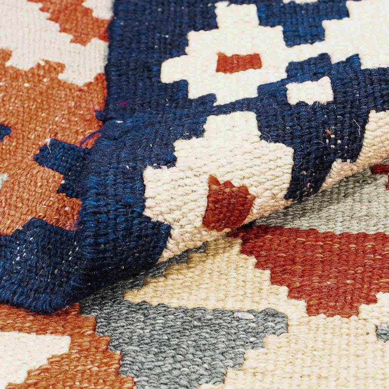 Kelim Carpet - Splash - 301 x 207 cm - flerfarvet