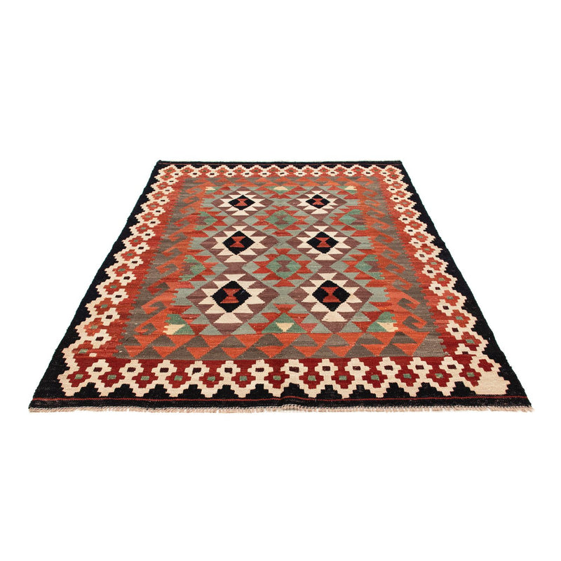 Kelim Carpet - Splash - 196 x 149 cm - flerfarvet