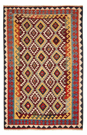 Kelim Carpet - Splash - 302 x 205 cm - flerfarvet