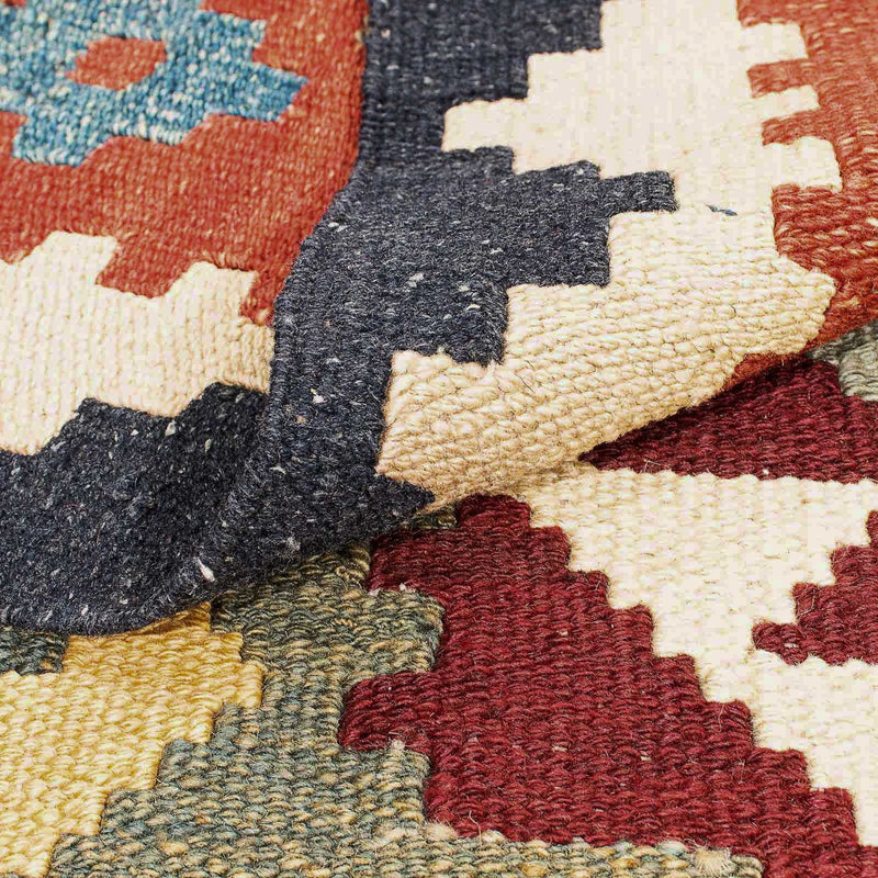 Kelim Carpet - Splash - 302 x 205 cm - flerfarvet
