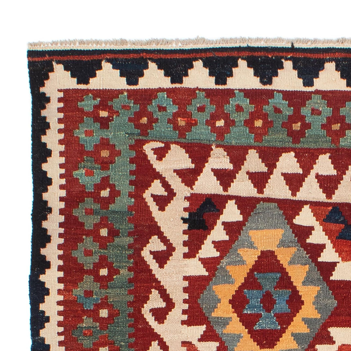 Kilim Maimana Tæppe 203x147cm - Uldtæppe