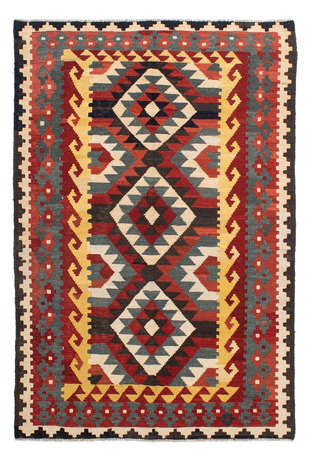 Kelim Carpet - Splash - 260 x 137 cm - flerfarvet