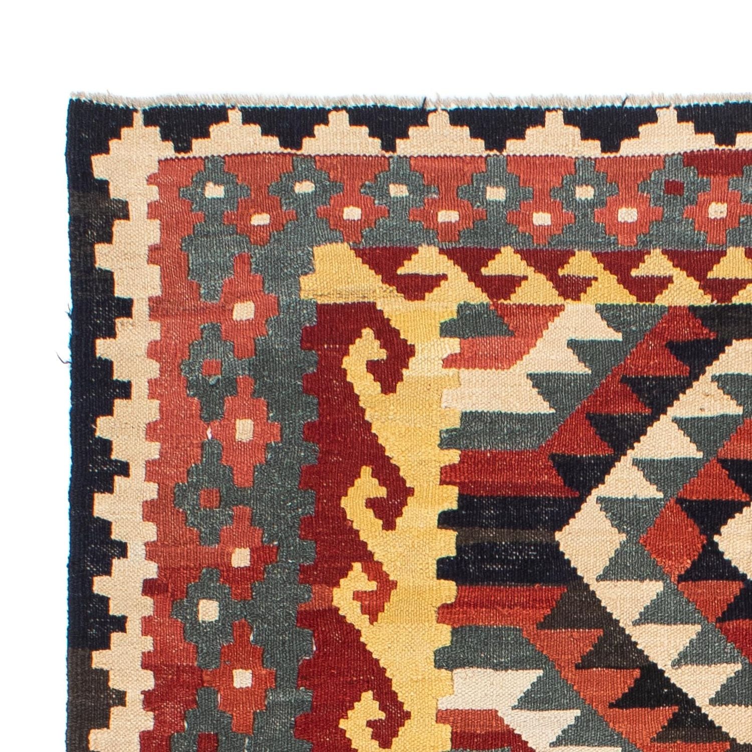 Kelim Carpet - Splash - 260 x 137 cm - flerfarvet