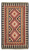 Kelim Carpet - Splash - 206 x 123 cm - flerfarvet