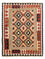 Kelim Carpet - Splash - 189 x 152 cm - flerfarvet