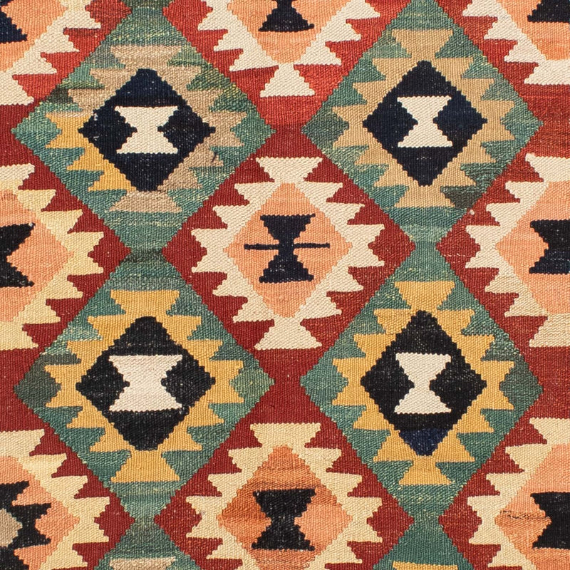 Kelim Carpet - Splash - 189 x 152 cm - flerfarvet