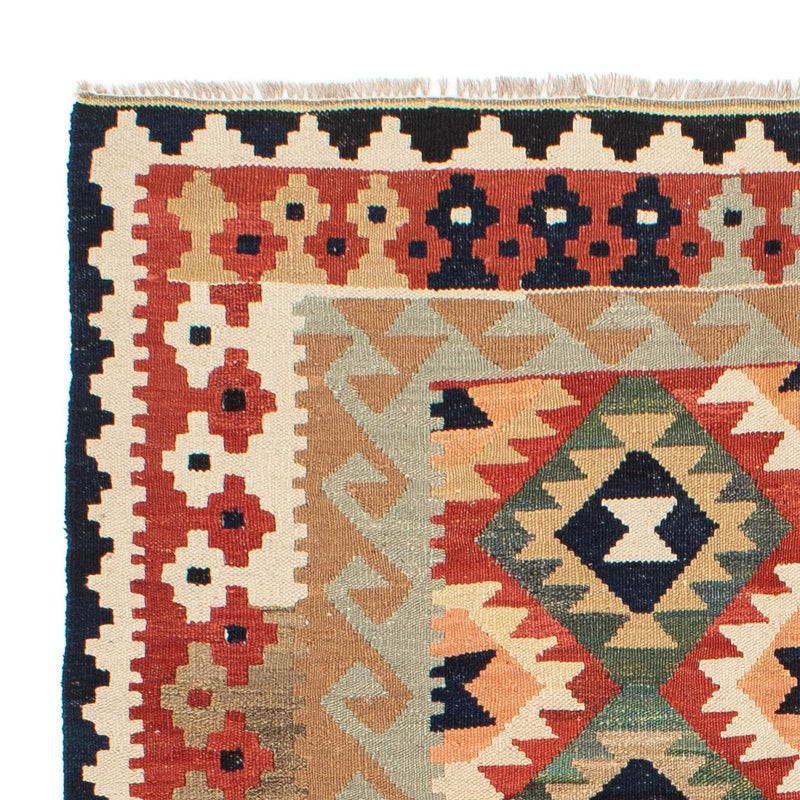Kelim Carpet - Splash - 189 x 152 cm - flerfarvet