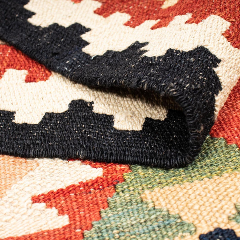 Kelim Carpet - Splash - 189 x 152 cm - flerfarvet