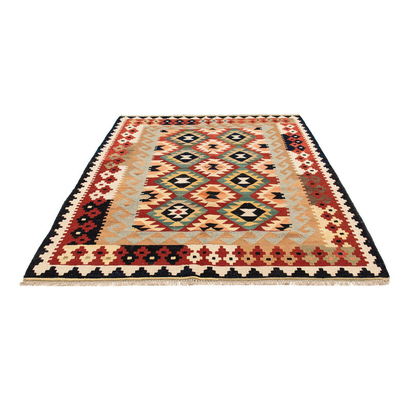 Kelim Carpet - Splash - 189 x 152 cm - flerfarvet