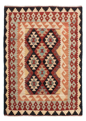 Kelim Carpet - Splash - 202 x 151 cm - flerfarvet