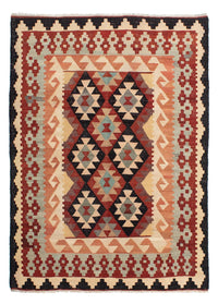Kelim Carpet - Splash - 202 x 151 cm - flerfarvet