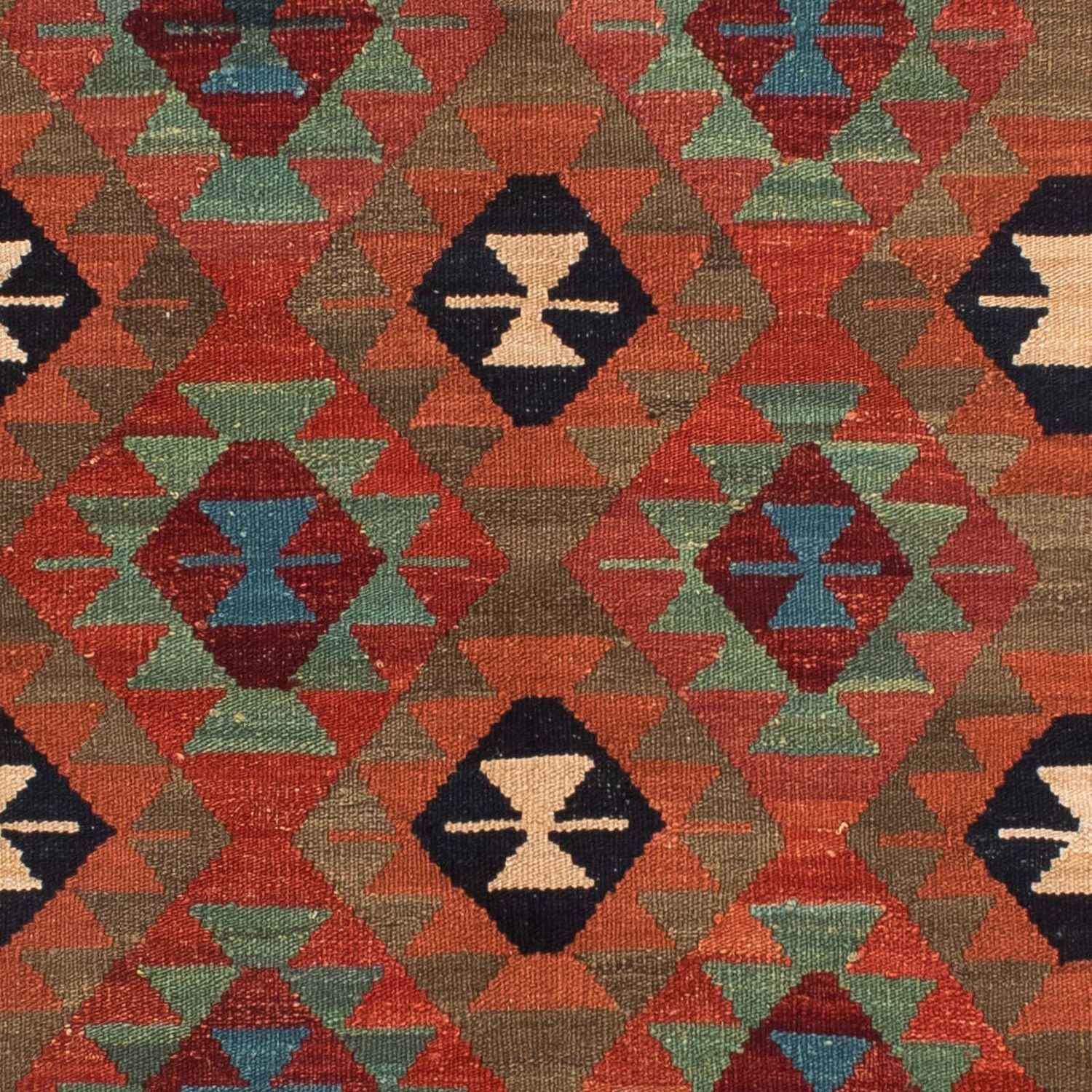 Kelim Carpet - Splash - 211 x 154 cm - flerfarvet