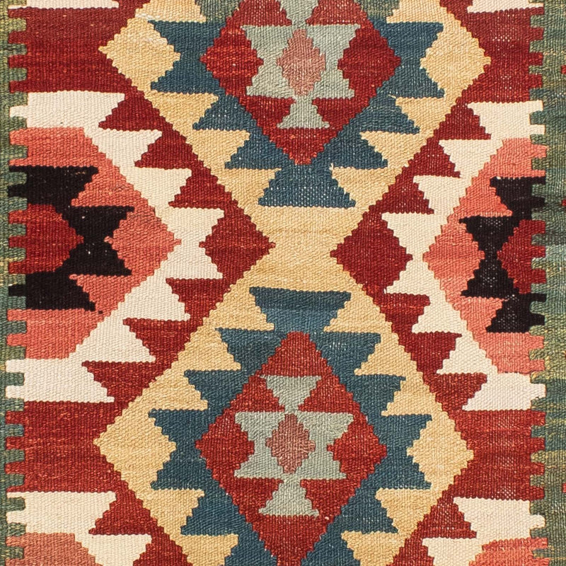 Løber Kelim Carpet - Splash - 224 x 129 cm - flerfarvet