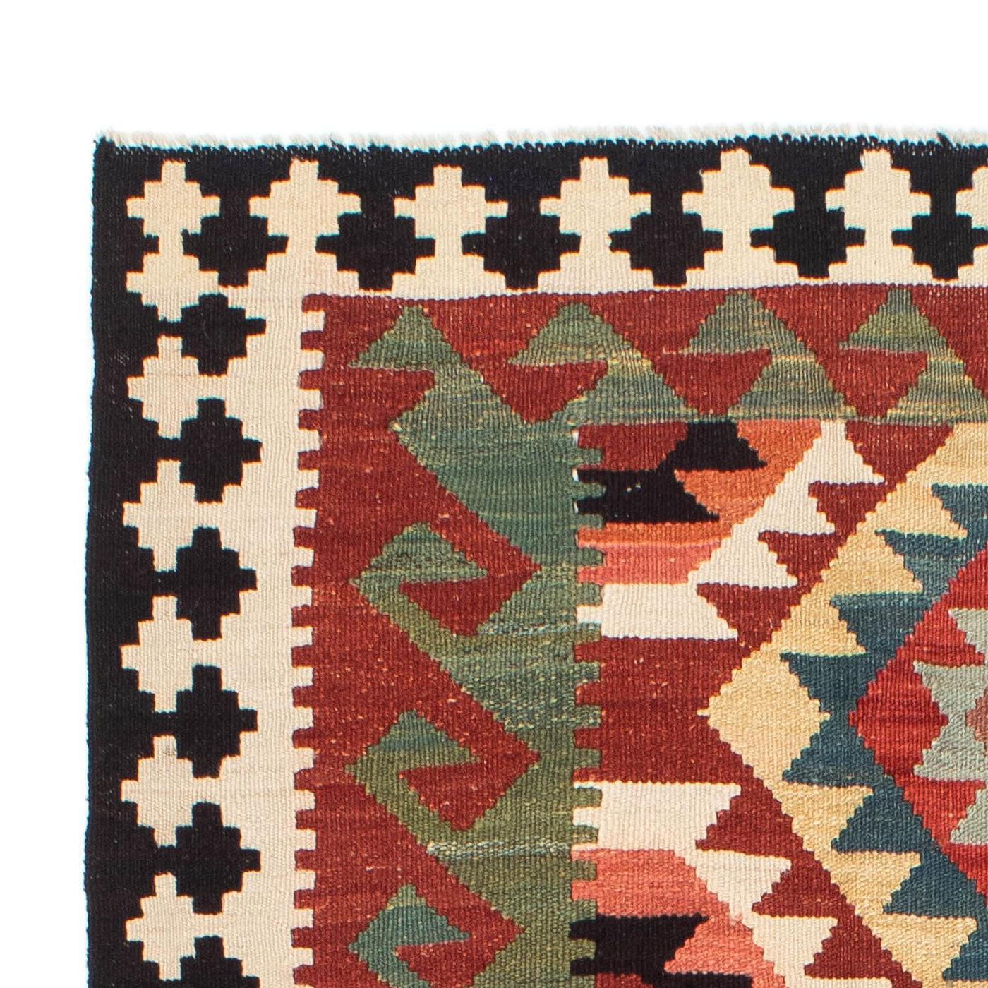 Kilim Maimana Tæppe 224x129cm - Uldtæppe