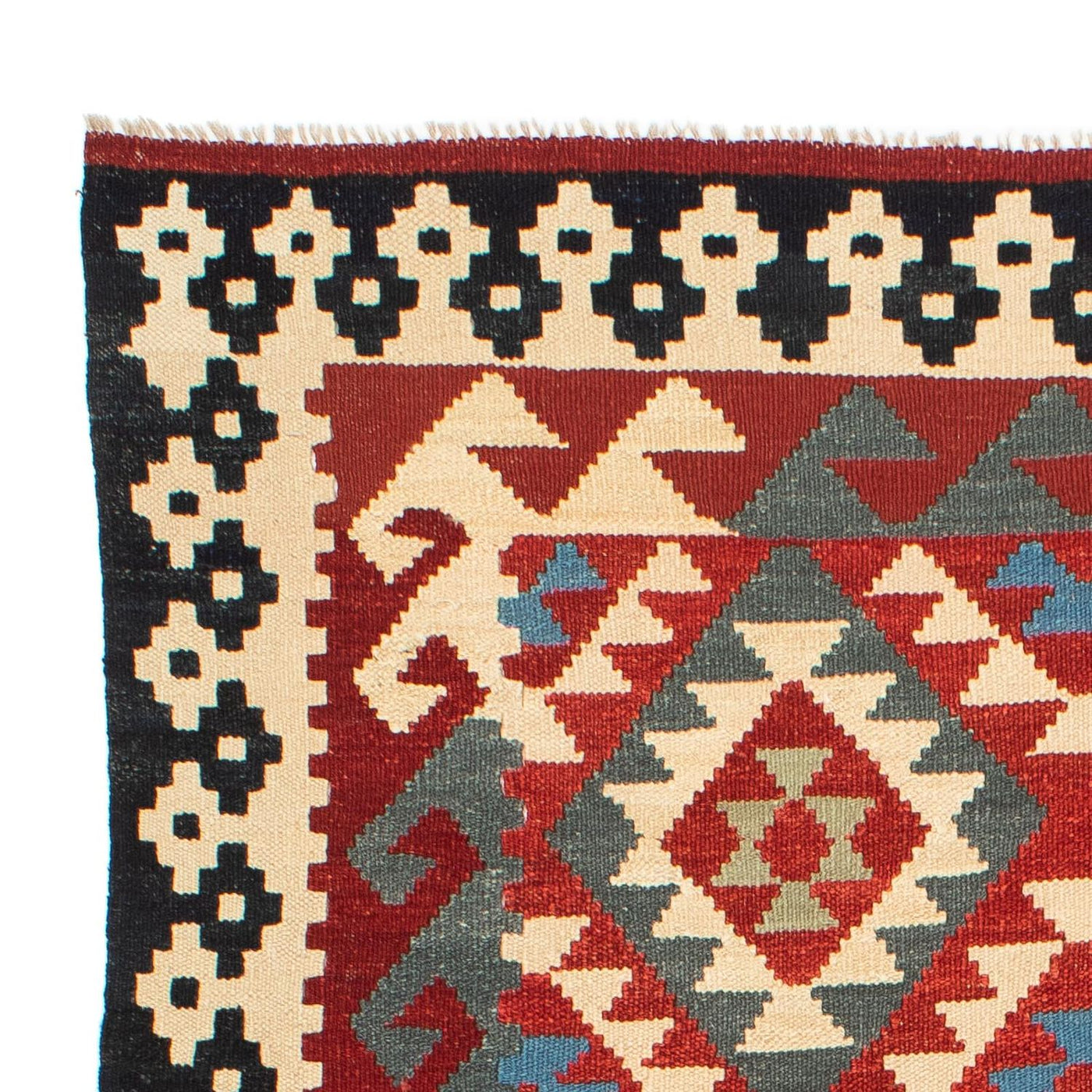 Kilim Maimana Tæppe 199x163cm - Uldtæppe