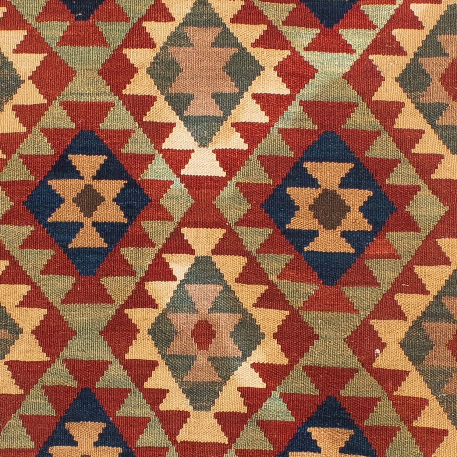 Kelim Carpet - Splash - 193 x 158 cm - flerfarvet