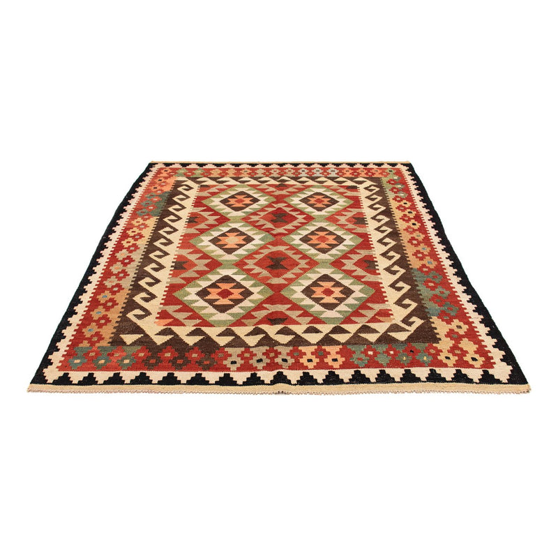 Kelim Carpet - Splash - 183 x 155 cm - flerfarvet