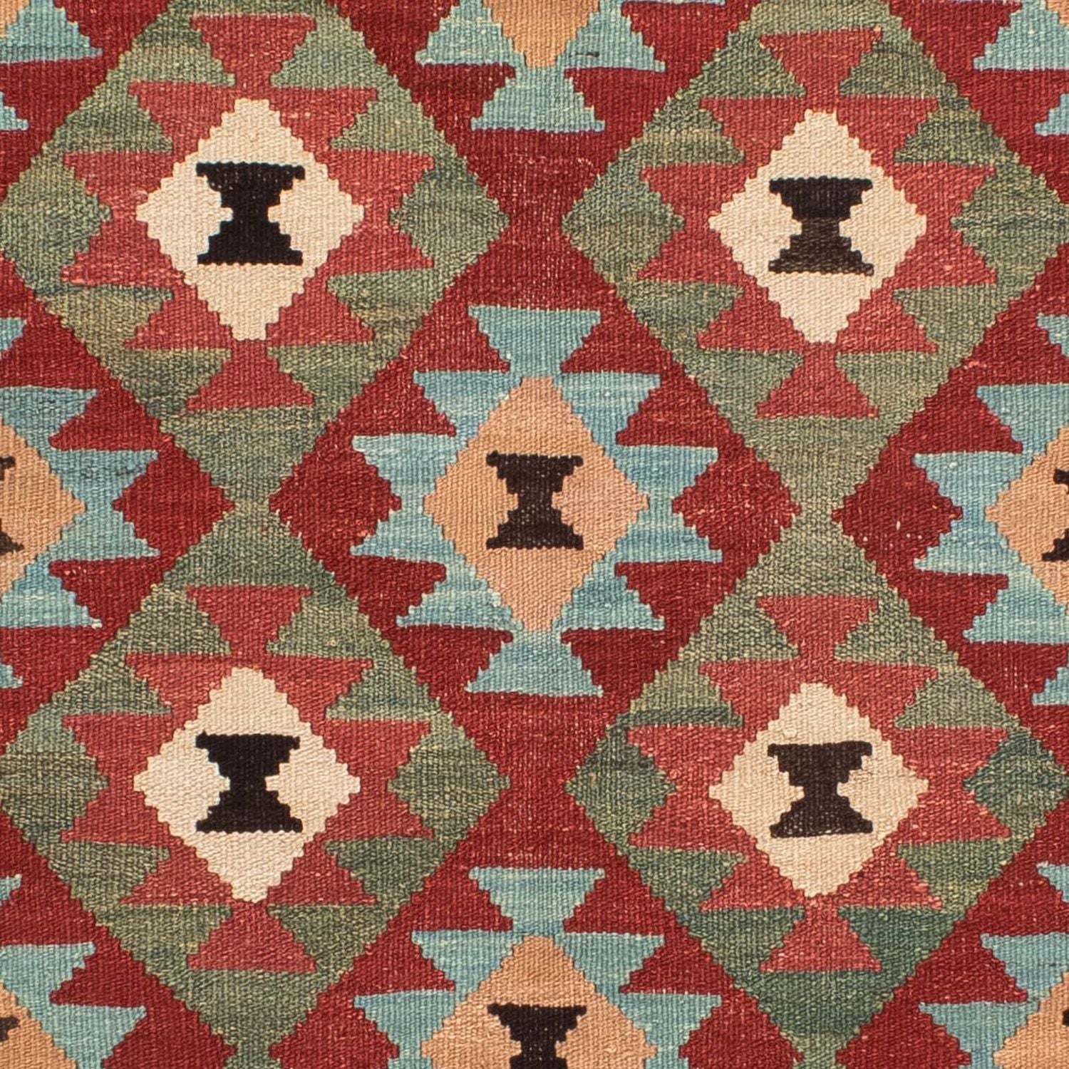 Kelim Carpet - Splash - 207 x 150 cm - flerfarvet