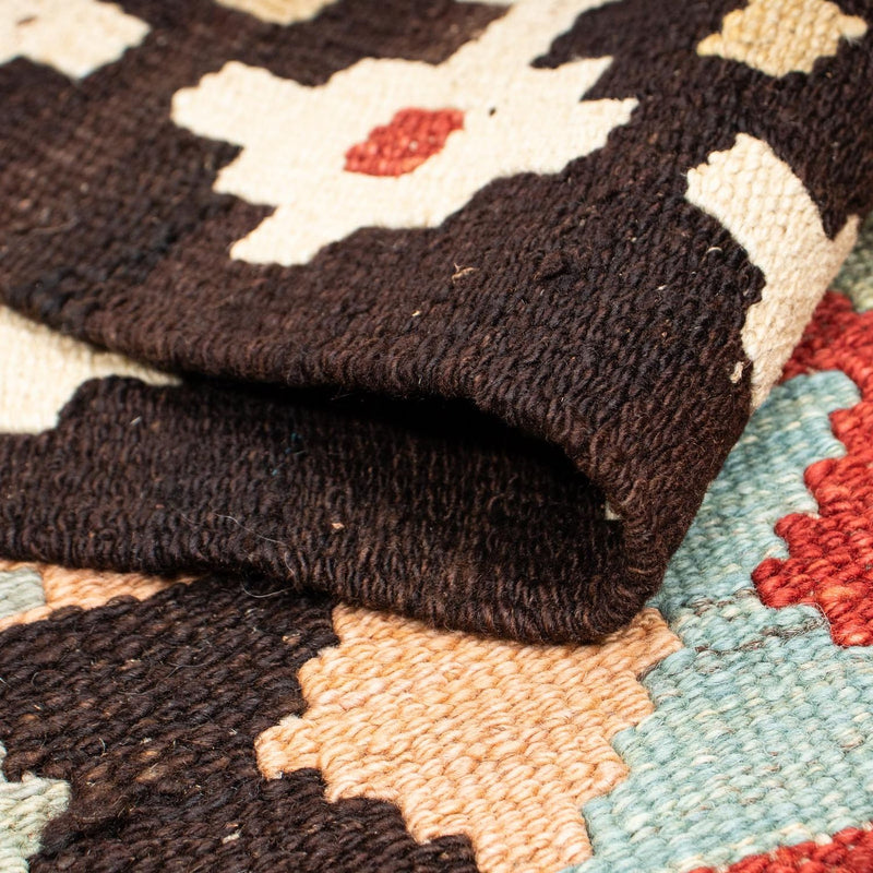 Kelim Carpet - Splash - 207 x 150 cm - flerfarvet
