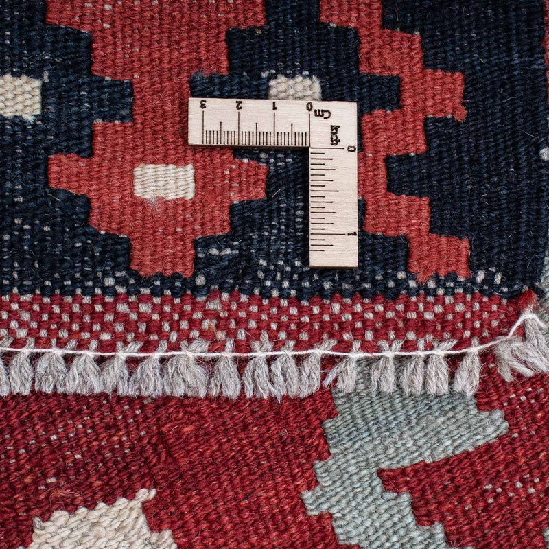 Løber Kelim Carpet - Splash - 285 x 87 cm - lysrød