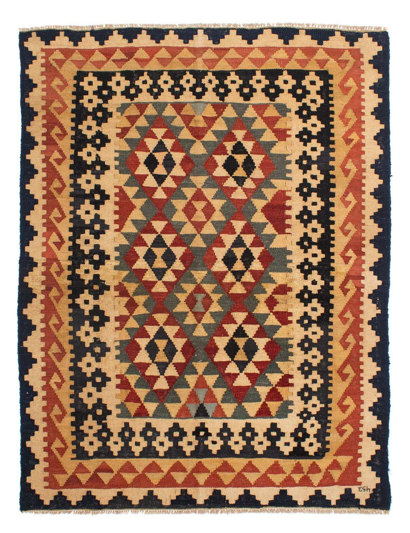 Kelim Carpet - Splash - 200 x 146 cm - flerfarvet