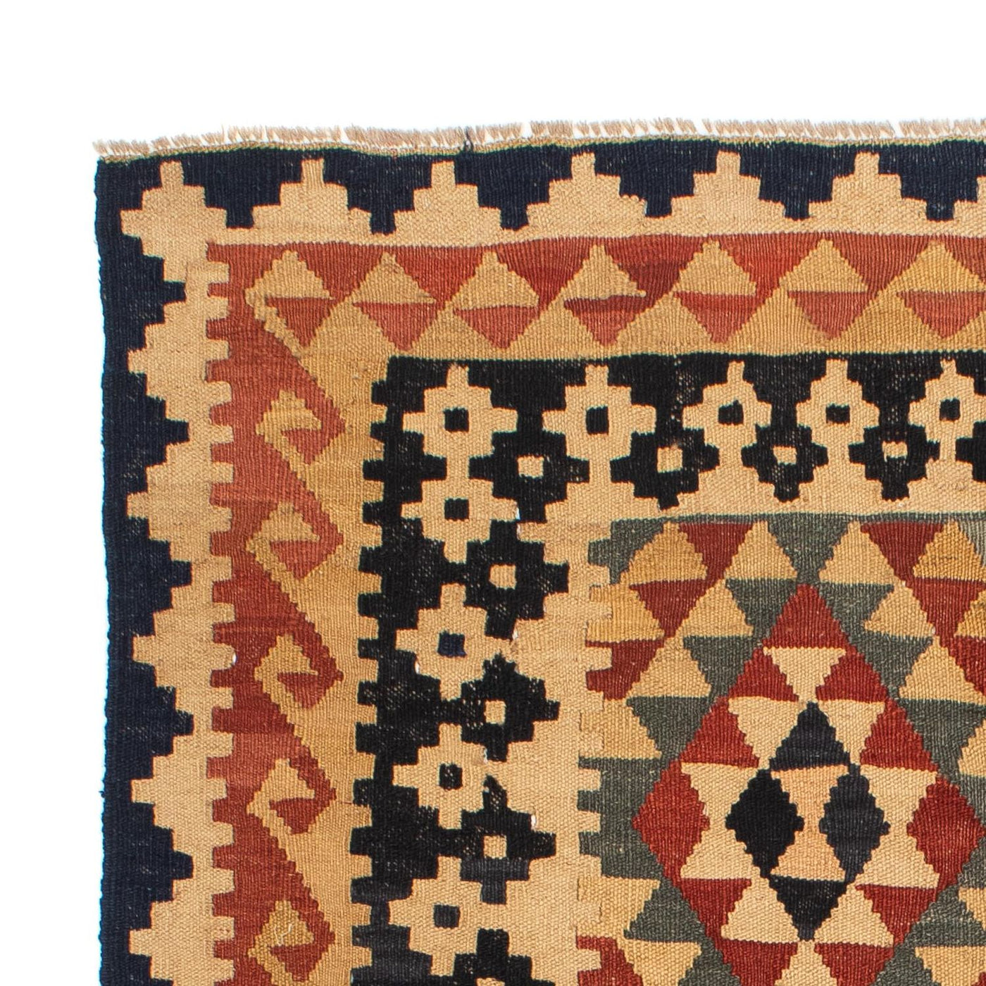 Kilim Maimana Tæppe 200x146cm - Uldtæppe