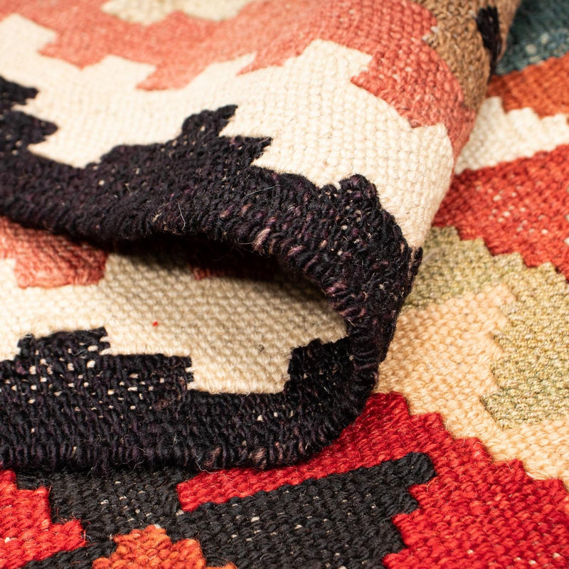 Kelim Carpet - Splash - 201 x 150 cm - flerfarvet