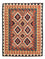 Kelim Carpet - Splash - 205 x 158 cm - flerfarvet