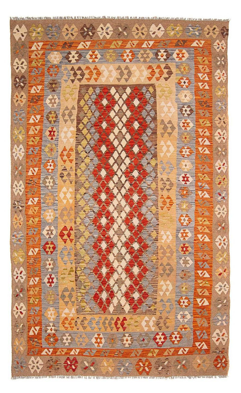 Kelim Carpet - Splash - 309 x 200 cm - flerfarvet