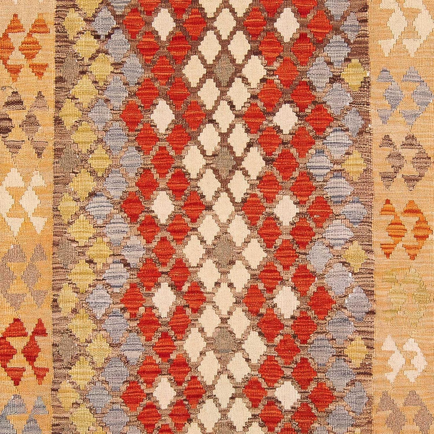 Kelim Carpet - Splash - 309 x 200 cm - flerfarvet