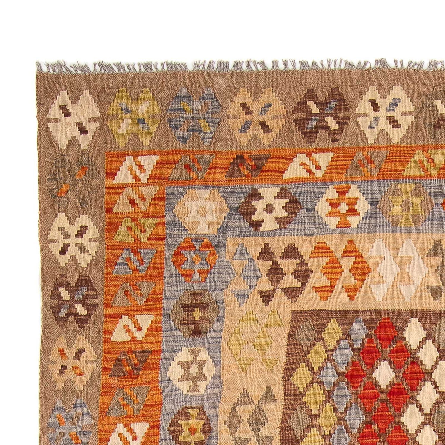 Kelim Carpet - Splash - 309 x 200 cm - flerfarvet