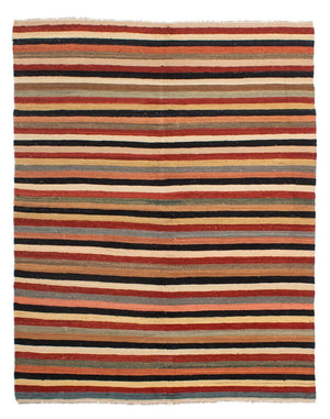 Kelim Carpet - Splash - 200 x 152 cm - flerfarvet