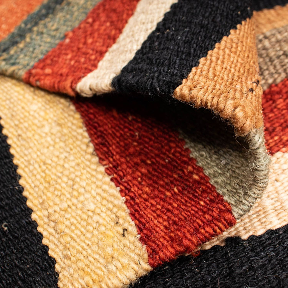 Kelim Carpet - Splash - 200 x 152 cm - flerfarvet