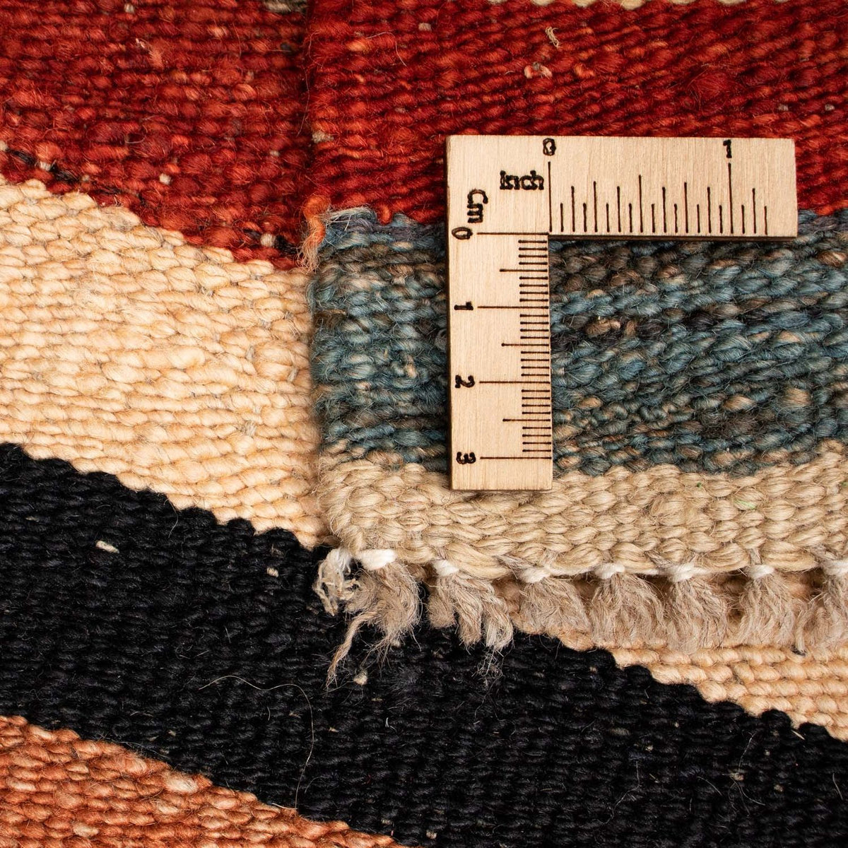 Kelim Carpet - Splash - 200 x 152 cm - flerfarvet