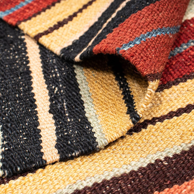 Kelim Carpet - Splash - 190 x 147 cm - flerfarvet