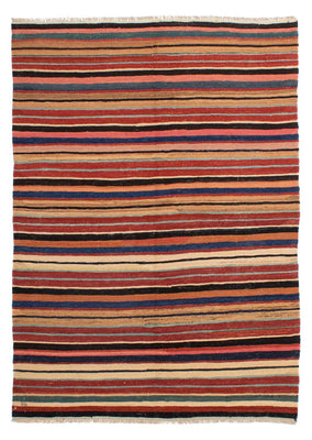 Kelim Carpet - Splash - 204 x 145 cm - flerfarvet