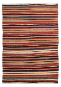 Kelim Carpet - Splash - 204 x 145 cm - flerfarvet
