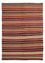 Kelim Carpet - Splash - 204 x 145 cm - flerfarvet