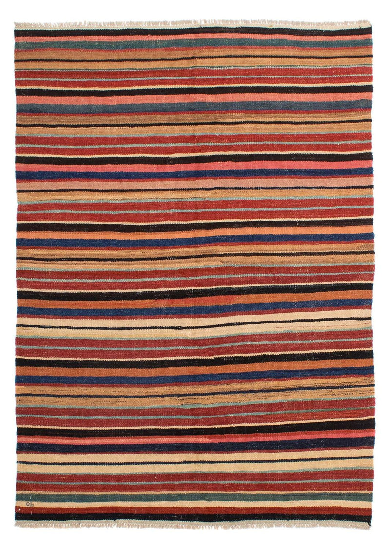 Kelim Carpet - Splash - 204 x 145 cm - flerfarvet