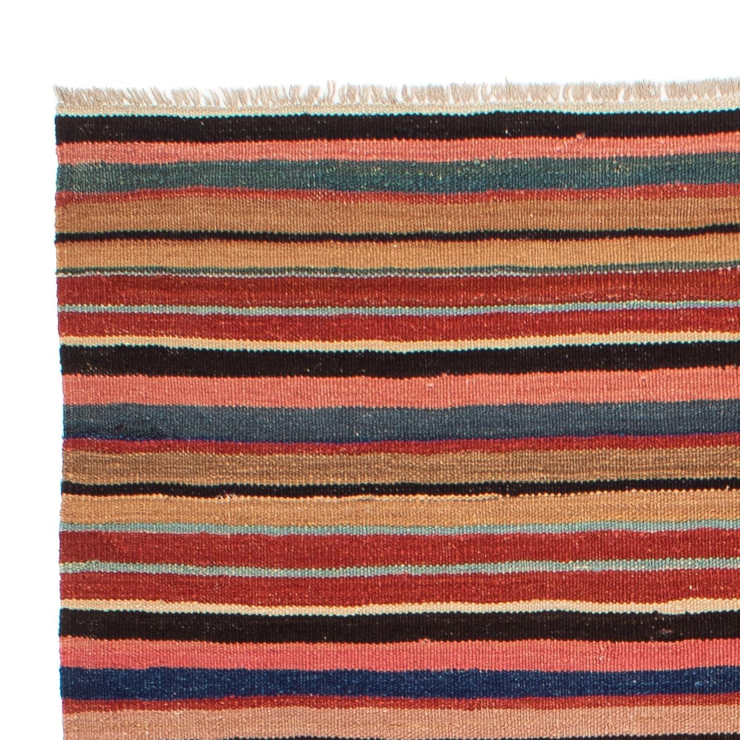 Kelim Carpet - Splash - 204 x 145 cm - flerfarvet